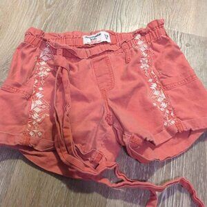 Abercrombie kids 7/8 high rise paper bag waist short girls